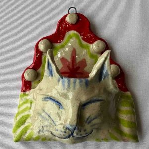 Red Ripple Cat Wall Pocket