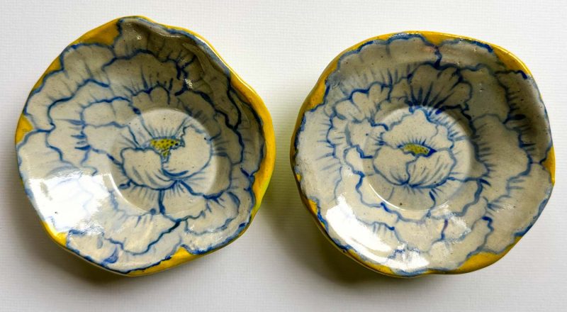 Mini Blue Peony Dish - Image 2