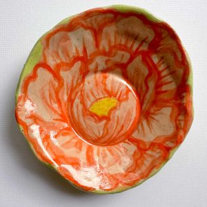 Mini Pink Peony Dish