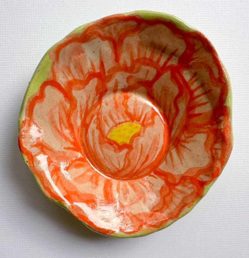Mini Pink Peony Dish