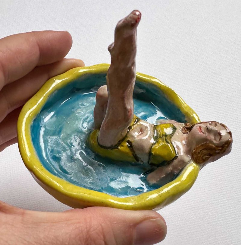 Swimming Lady Ring Dish